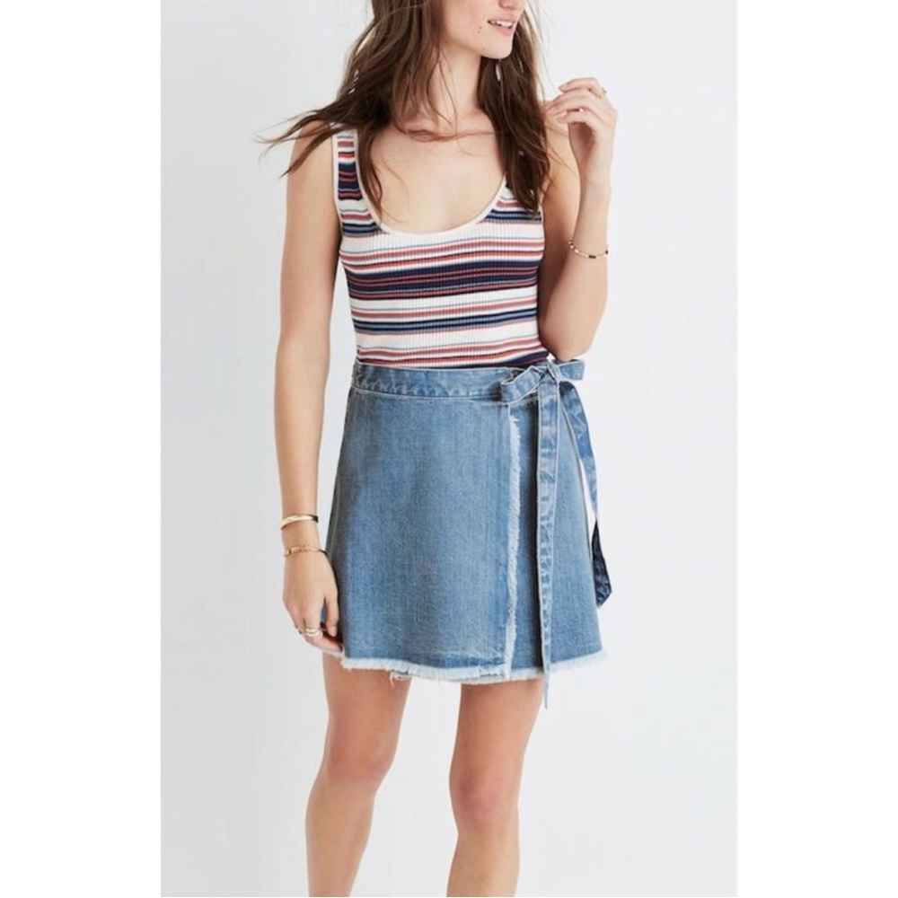 Madewell striped tank top